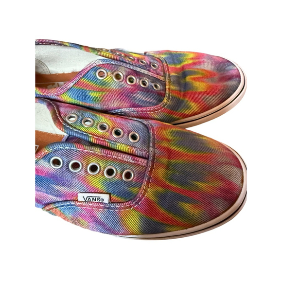 Women's Vans Rainbow Tie Dye Sneakers Size 7 - Picture 7 of 11